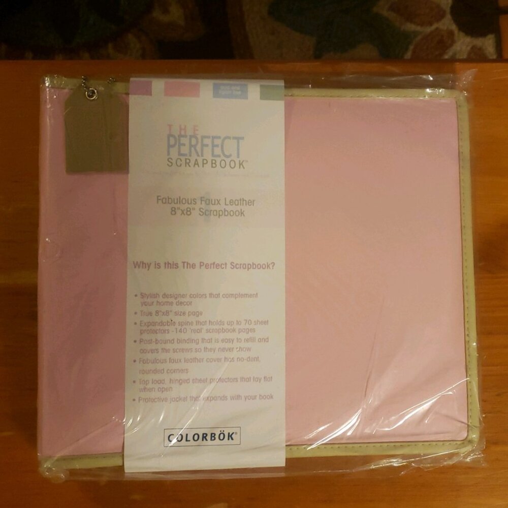 NWT Colorbok 8x8 pink scrapbook